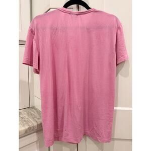366- JUST STRONG Laser Seamless Workout Tee in Bubblegum in Sz L